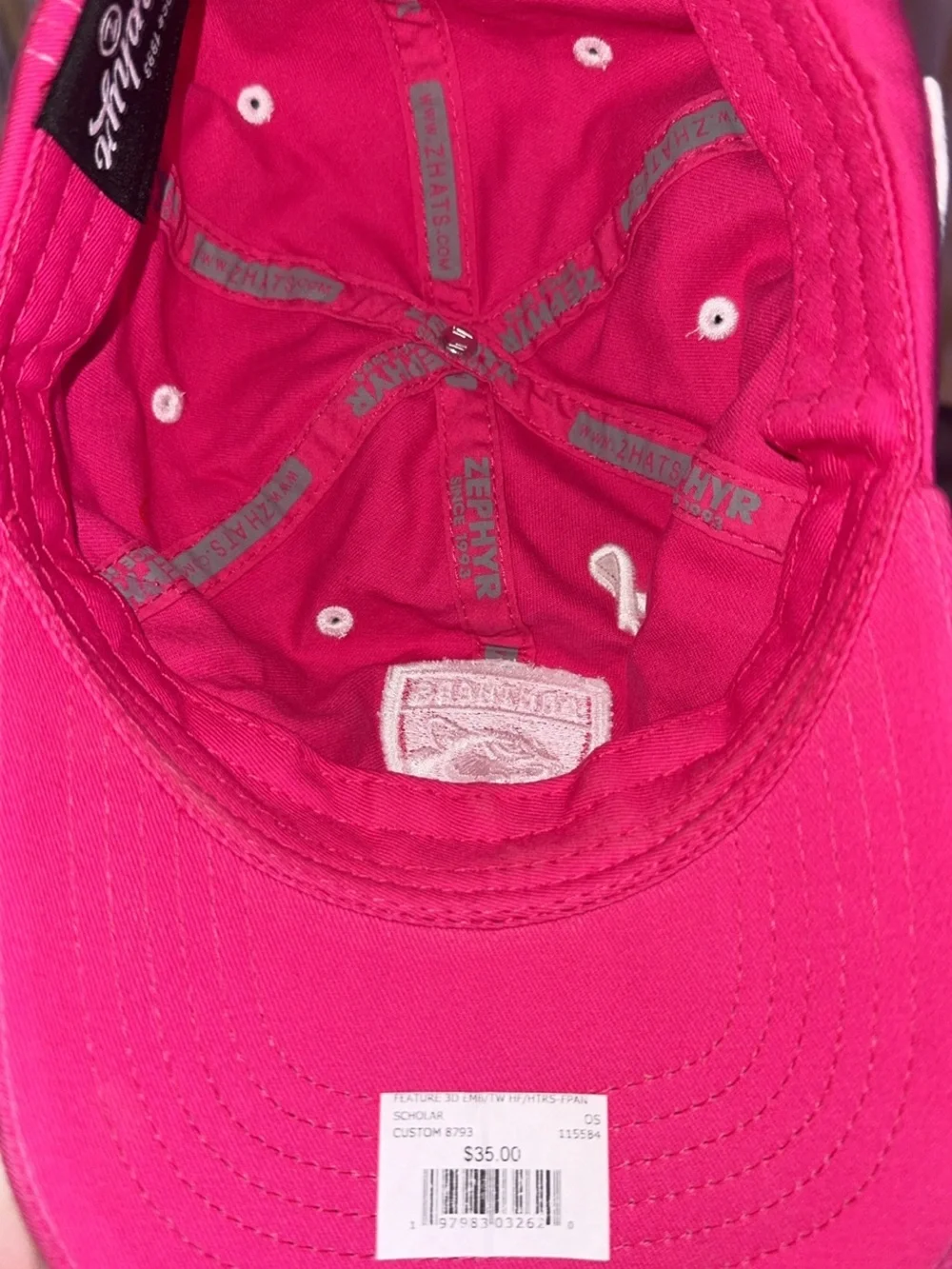 Pink Florida Panthers Embroidered Breast cancer awareness Baseball hat